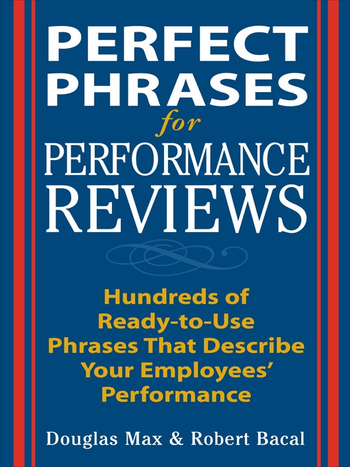 Title details for Perfect Phrases for Performance Reviews by Douglas Max - Wait list